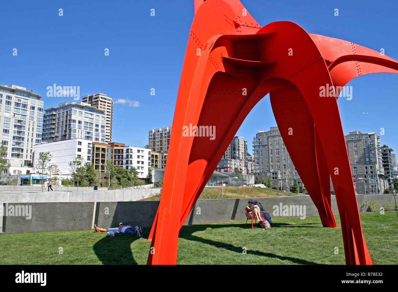 Downtown abstract sculpture Seattle Washington state Stock Photo Alamy