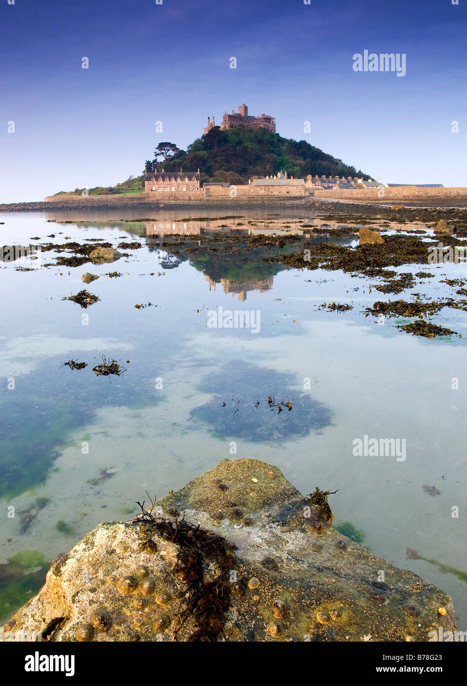 St Michaels Mount, Mounts Bay, Near Penzance, Cornwall UK Stock Photo