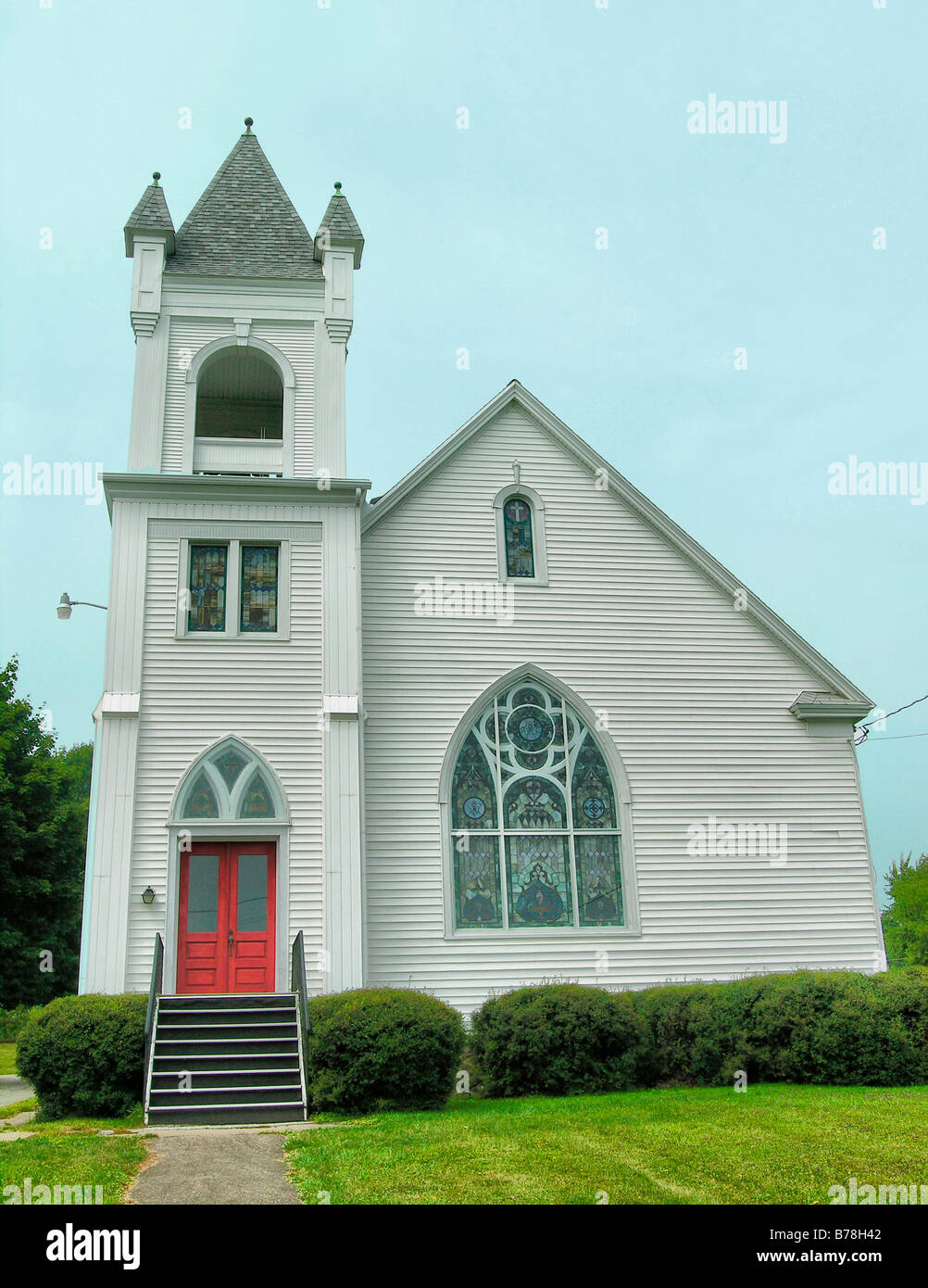 Church in Pulteney,New York Stock Photo Alamy