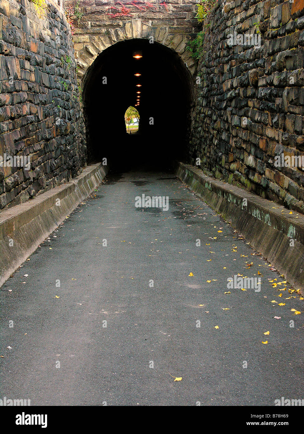 Historical railroad tunnel in Alexandria,Virginia Stock Photo