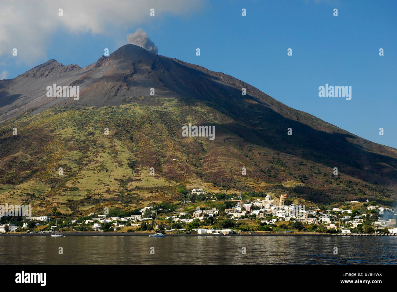 Eruption, Stromboli Volcano, Stromboli Island, Aeolian Or Lipari ...