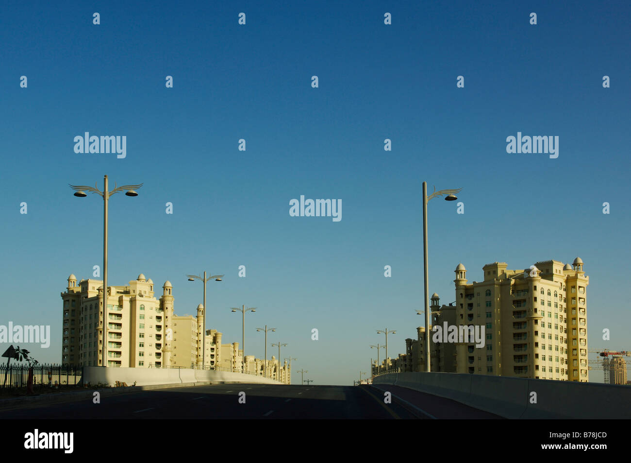 Palm Jumeirah, artificial group of islands, Dubai, United Arab Emirates, UAE, Middle East Stock Photo