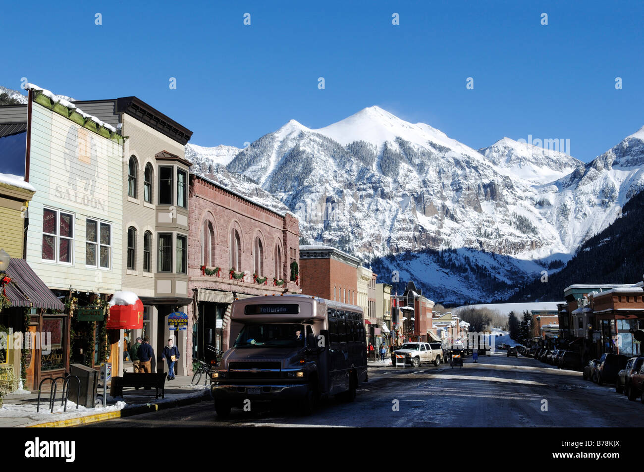 Mainstreet in Telluride, Colorado, USA Stock Photo