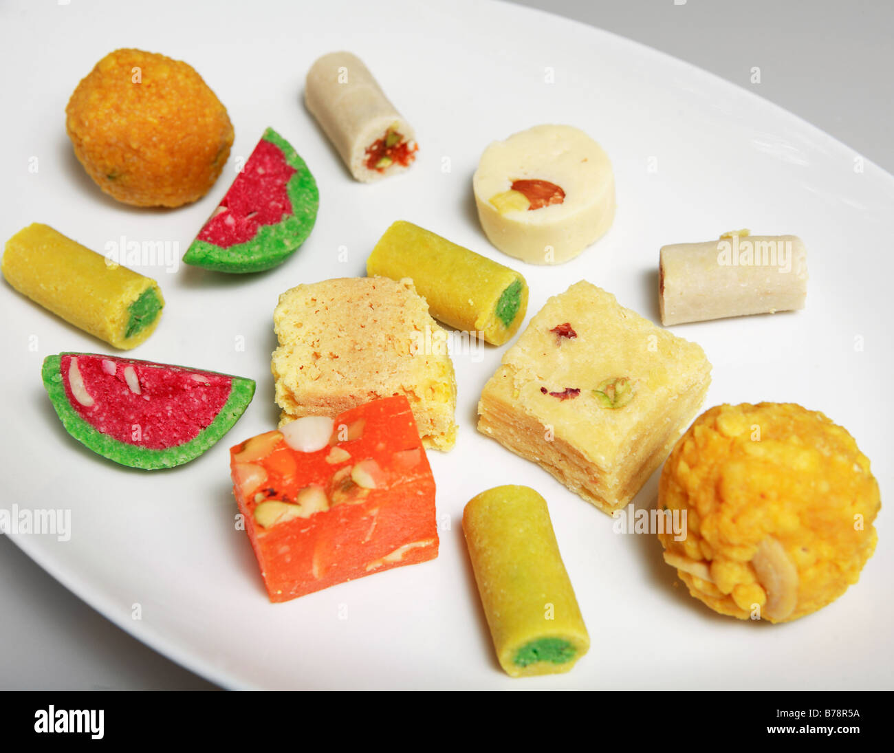 Indian sweets traditional hires stock photography and images Alamy