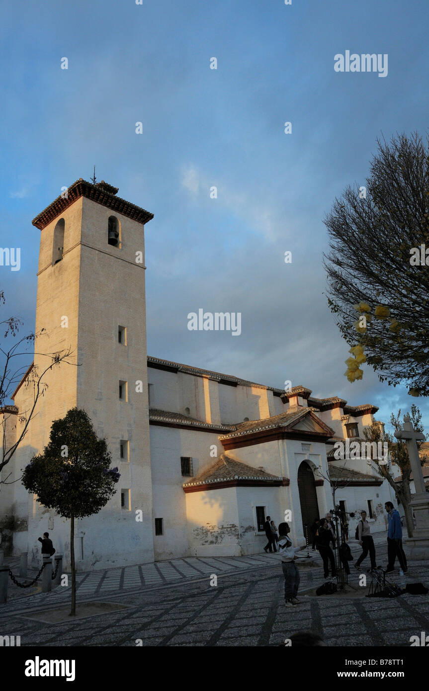 San Nicolas Church, Granada, Andalusia, Spain, Europe Stock Photo