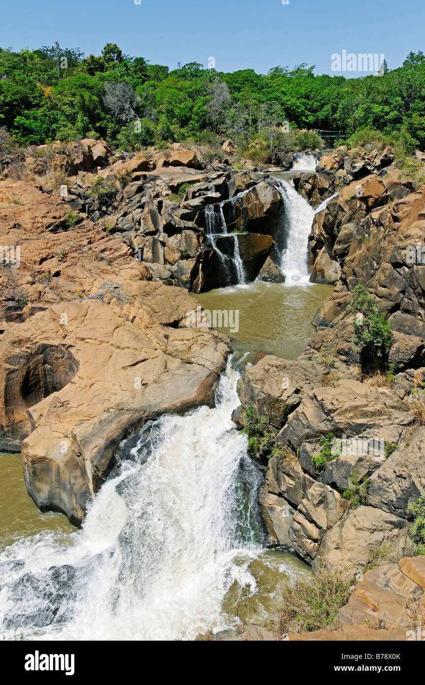 Waterfall in Lowveld National Botanical Garden, Nelspruit, Mpumalanga, South Africa, Africa Stock Photo