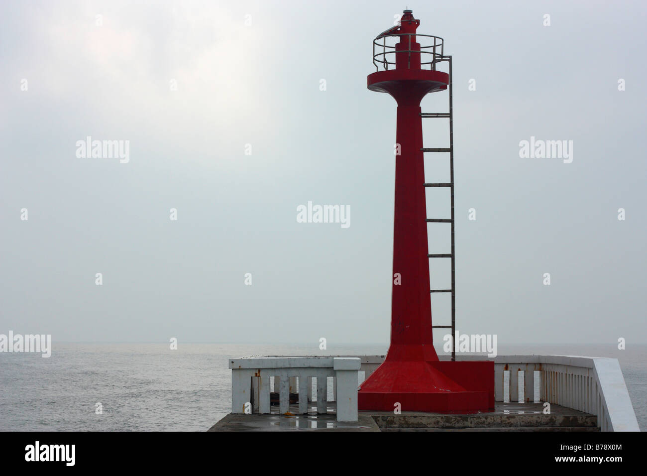 Light beacon in Anping Harbor,Taiwan Stock Photo Alamy