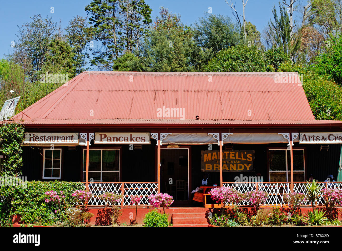 Shops in the former gold digger town Pilgrim's Rest, Mpumalanga, South Africa, Africa Stock Photo