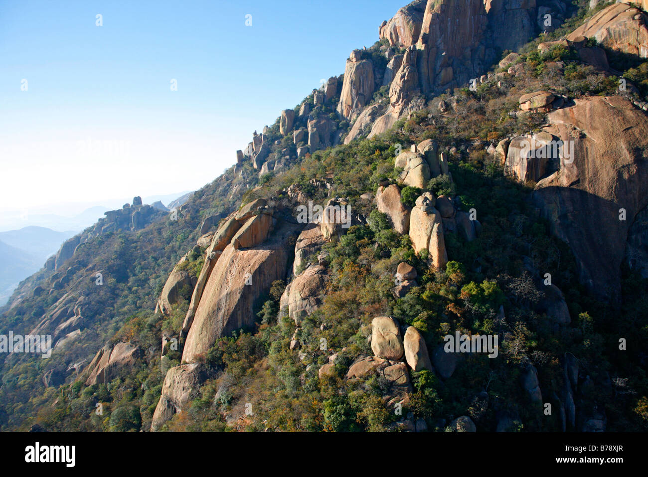 Aerial view a granite koppies Crocodile River gorge Stock Photo - Alamy