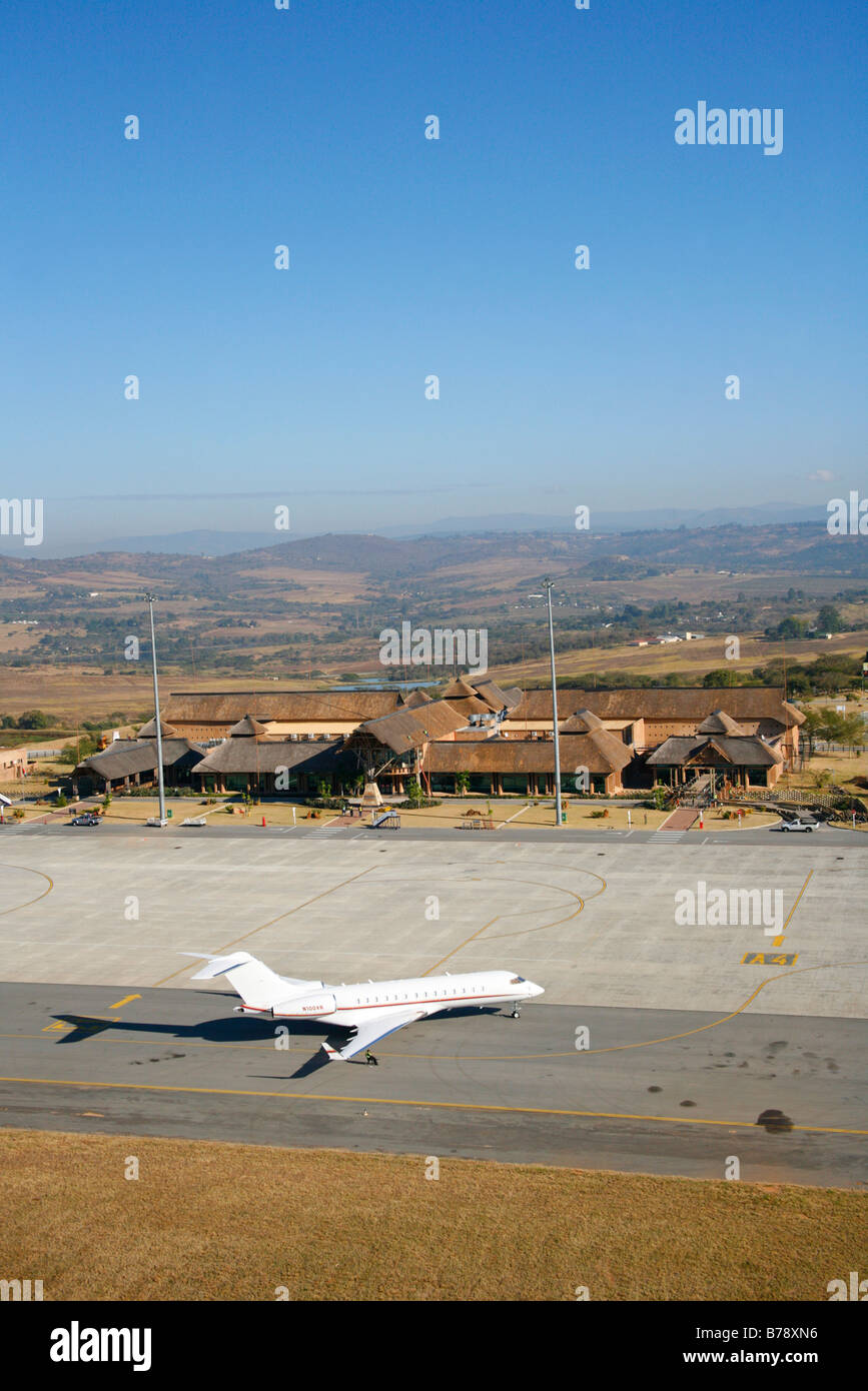 Aerial view of the Kruger Mpumalanga International Airport on the outskirts of Nelspruit Stock Photo