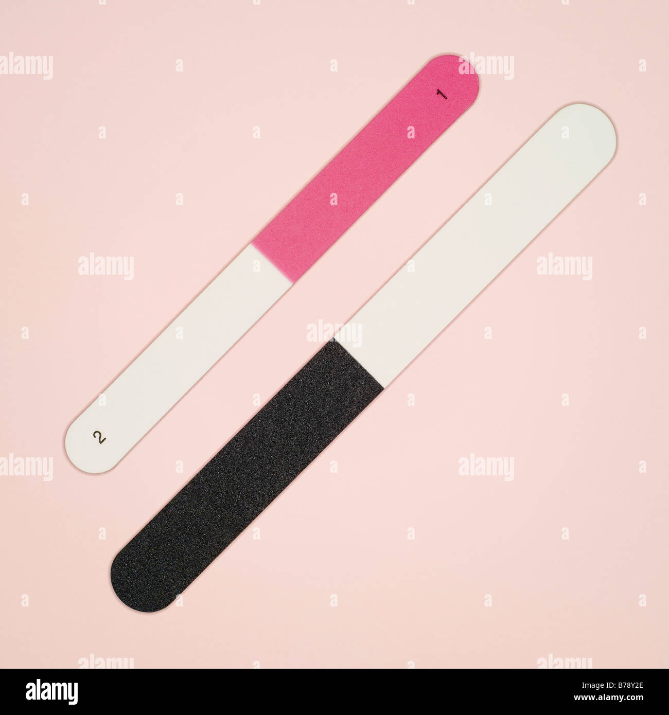 Nail files, elevated view Stock Photo - Alamy