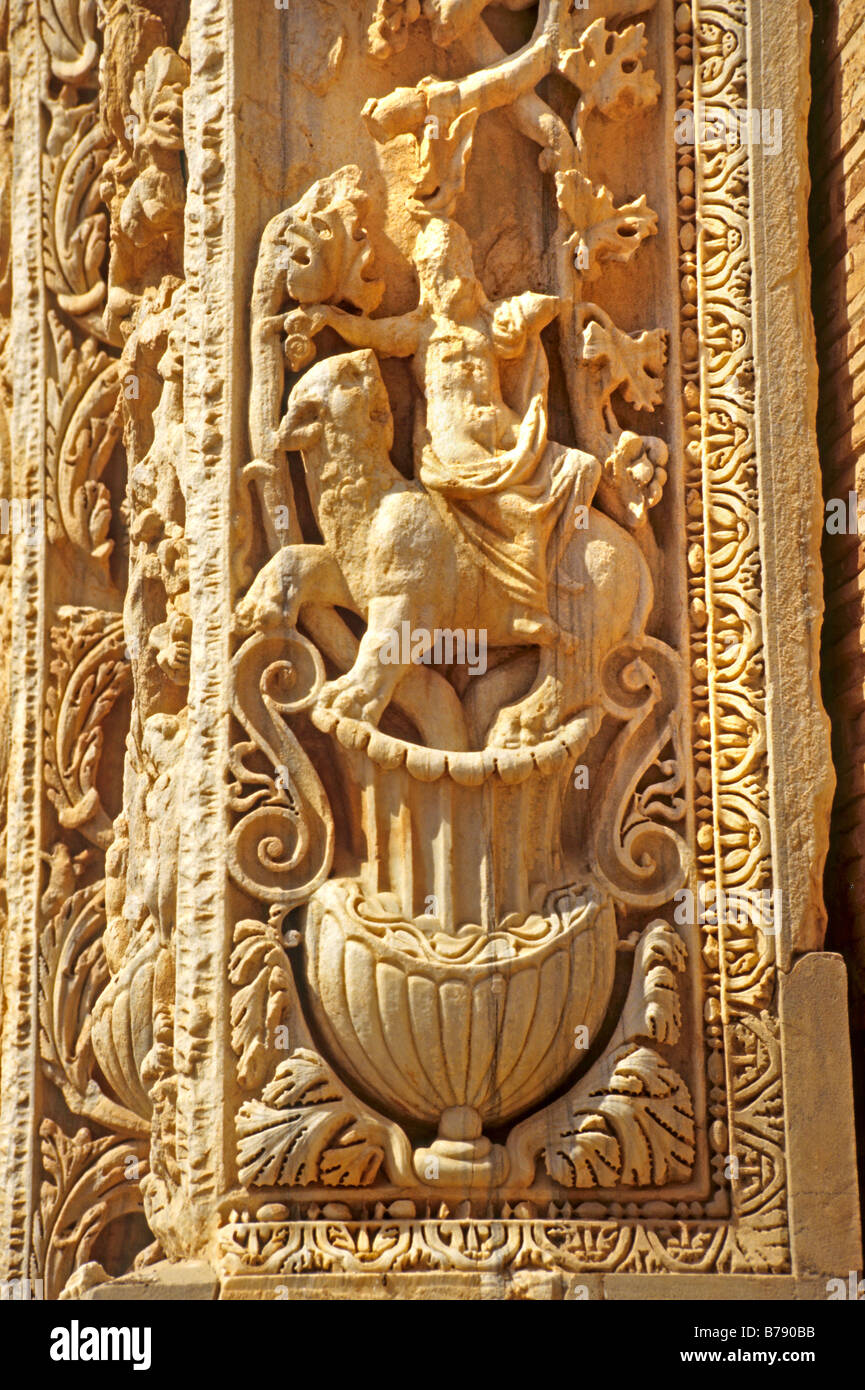 Roman ruins at Sabratha Stock Photo