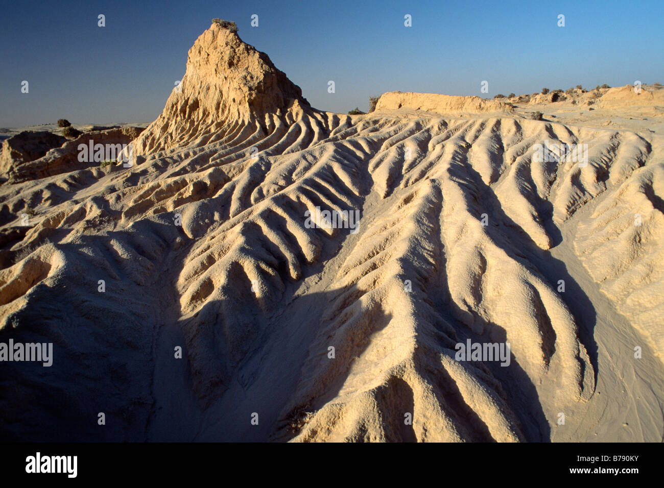 Walls of China in the Mungo National Park, New South Wales, Australia Stock Photo