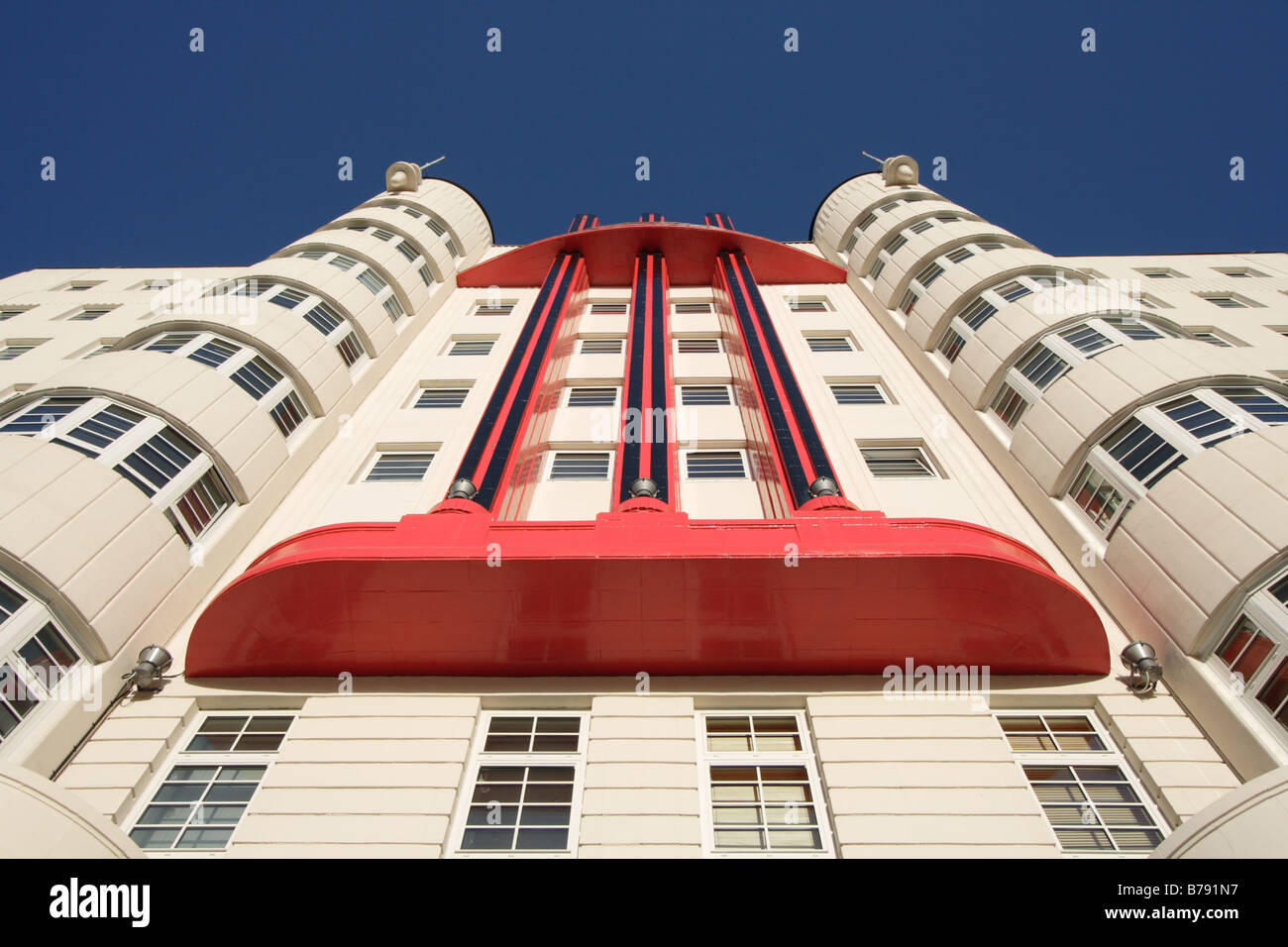 Art Deco Beresford apartment building, Glasgow, Scotland, UK Stock Photo