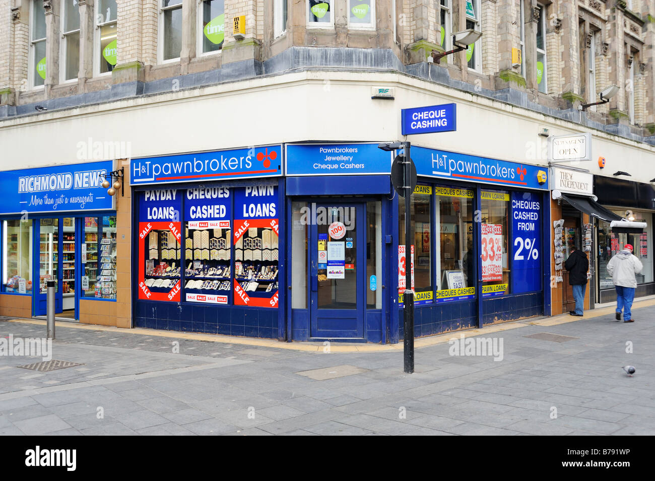 Pawnbroker shop in Whitechapel, Liverpool. Stock Photo