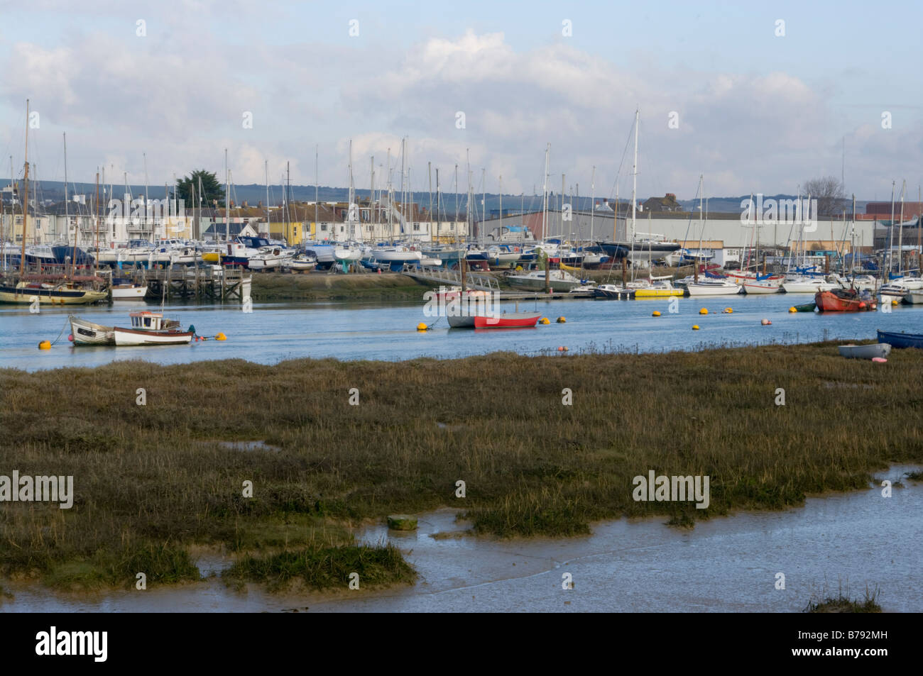View of shoreham on sea over river hires stock photography and images