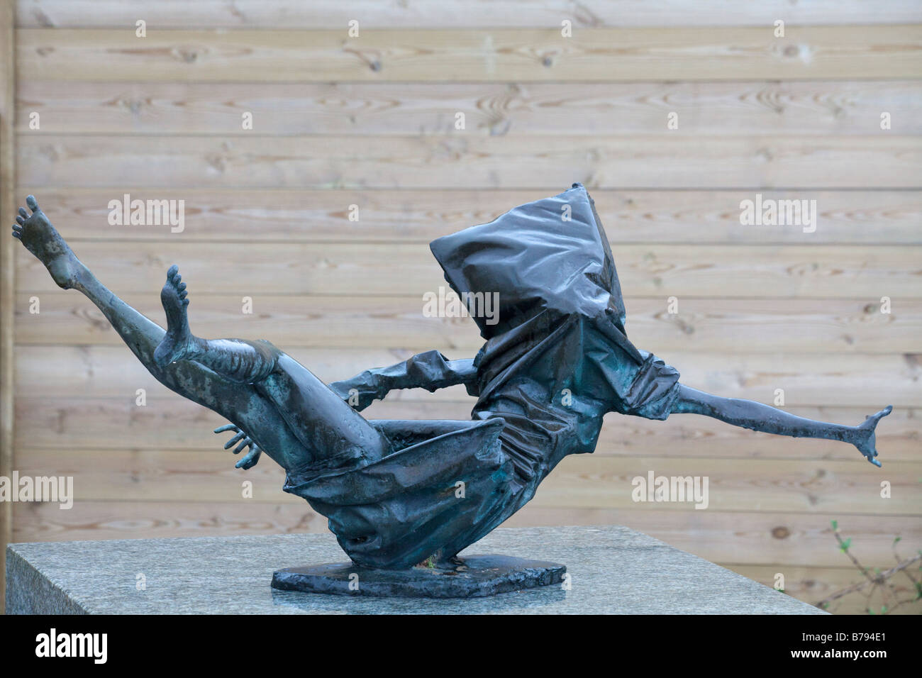 Woman in a bomb blast, 1974, bronze, by F. E. McWilliam Stock Photo