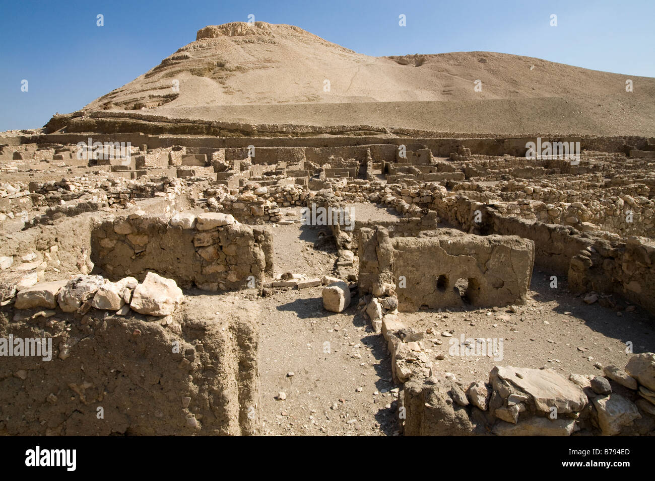 Deir el Medina: The Workers' Village on the West Bank Luxor, Egypt Stock Photo