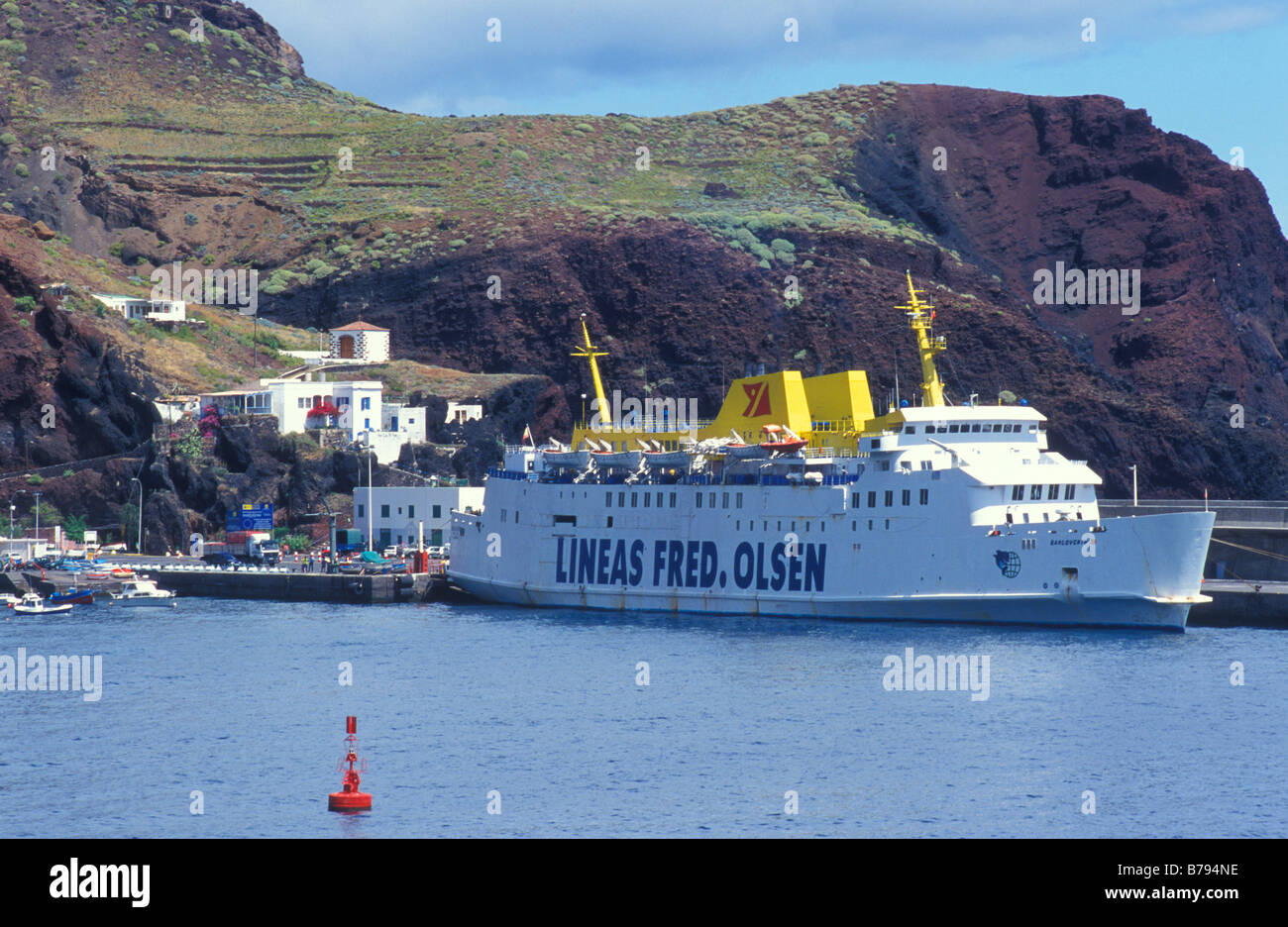 Ferry Harbour Puerto de la Estace, El Hierro Island, Canary Islands, Spain,  Europe Stock Photo - Alamy