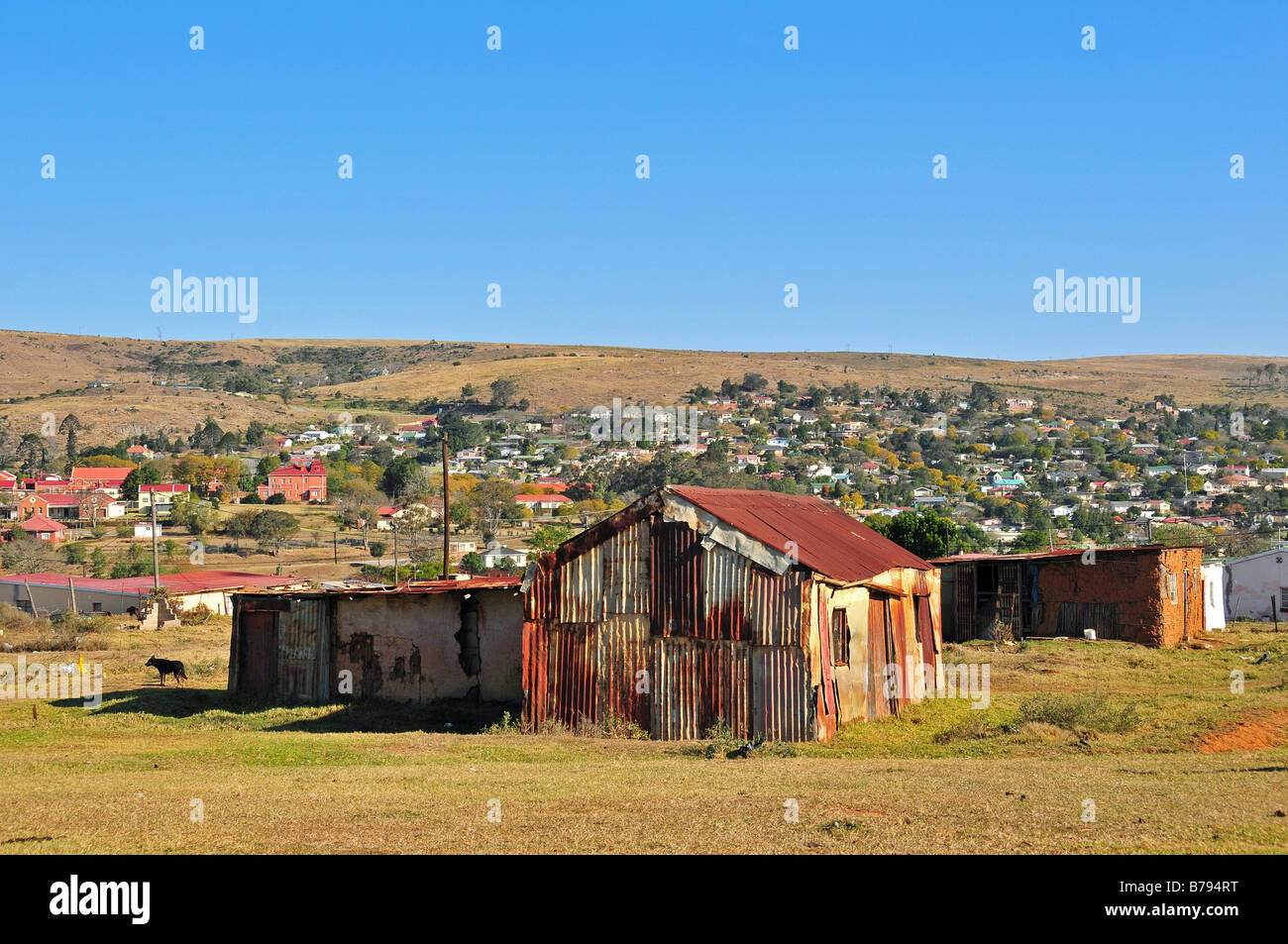 An informal township house, Grahamstown, South Africa Stock Photo