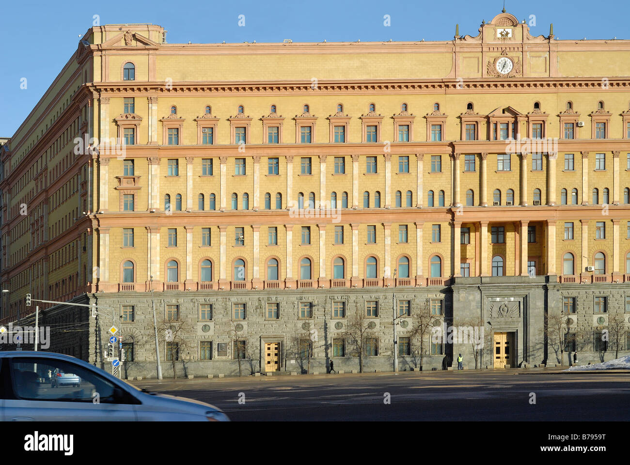 Building of Russian FSB old KGB in Moscow Stock Photo