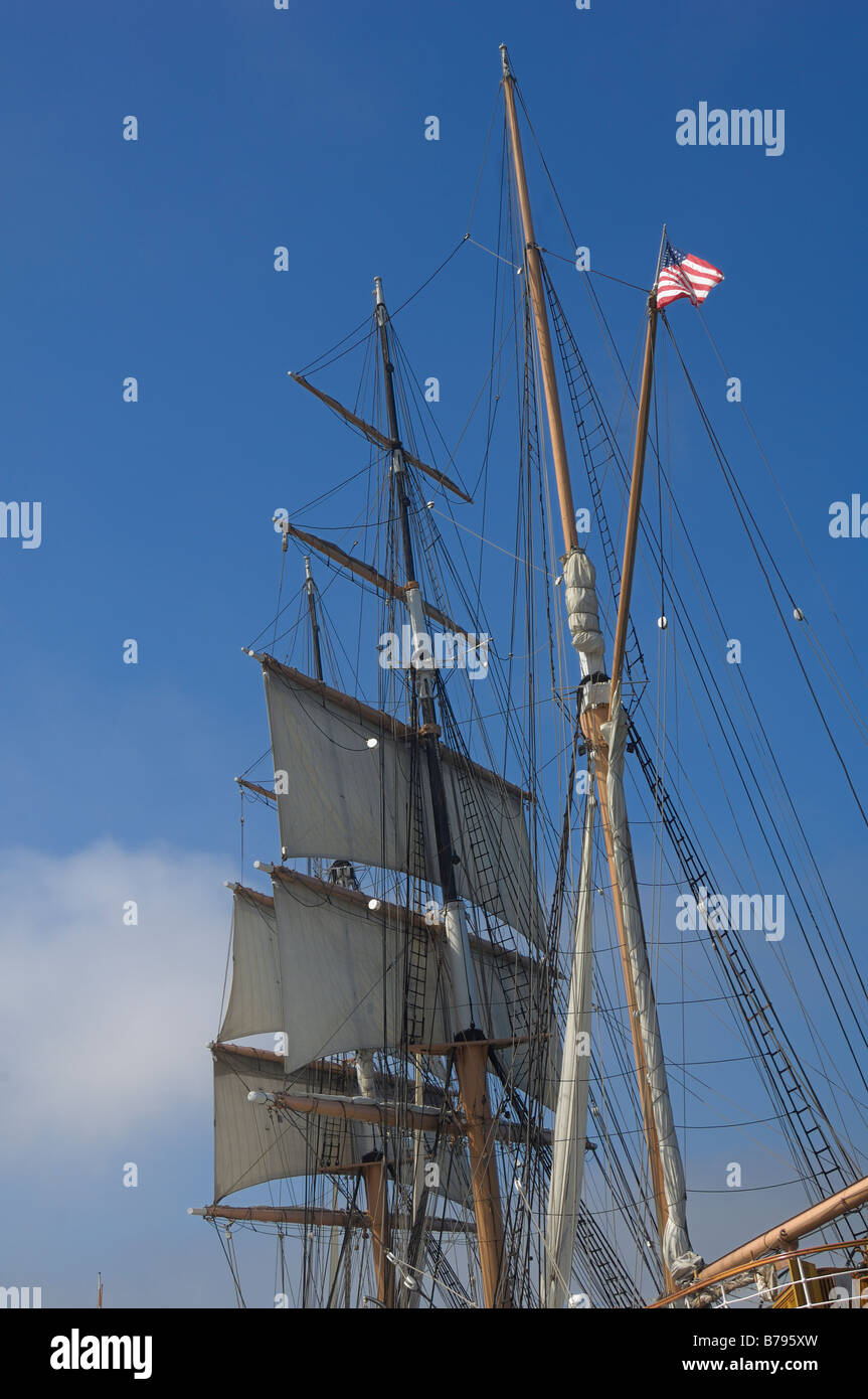 Tall Ships San Diego Harbor Stock Photo