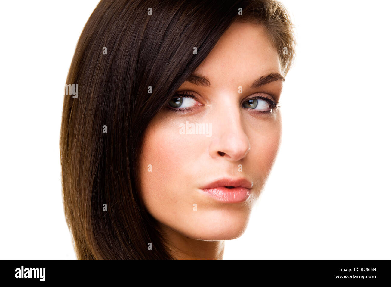 woman face close up Stock Photo