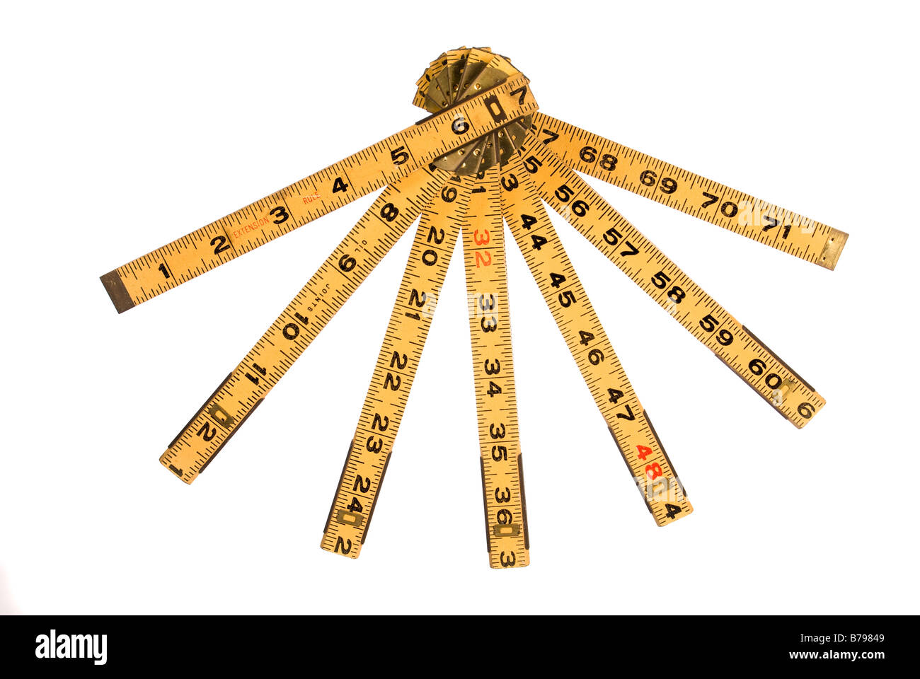 An extension ruler isolated on a white background Stock Photo Alamy