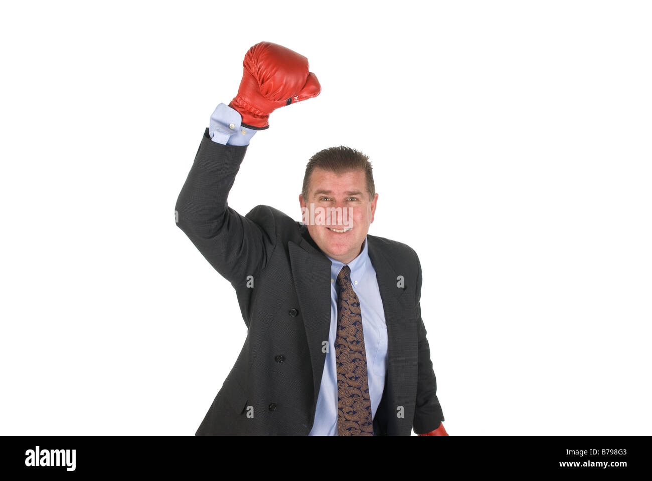 Raises his arm hi-res stock photography and images - Alamy
