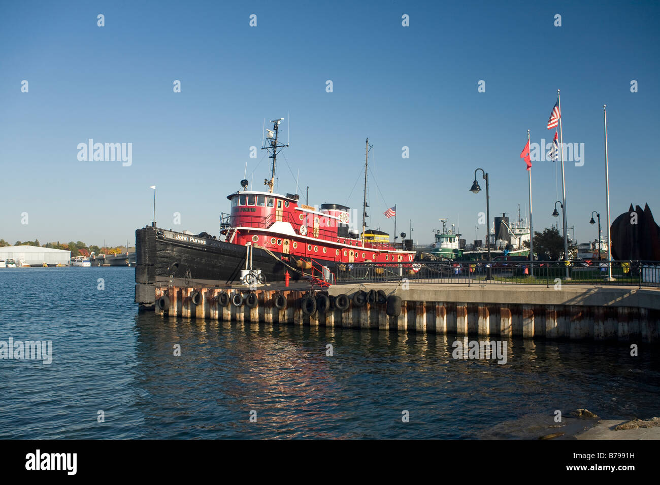 WISCONSIN Historic tug boat, the John Purves, docked on Sturgeon Bay