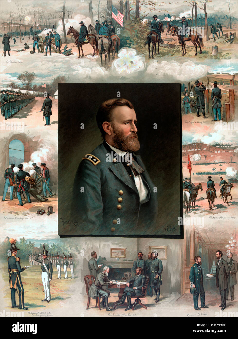 Ulysses S Grant from West Point to Appomattox Stock Photo