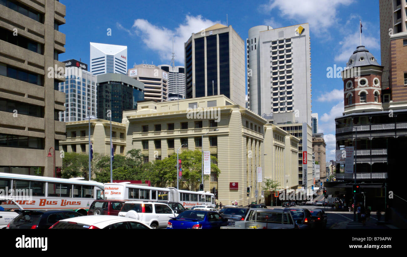 State Government Building on Edward Street, Brisbane, Australia Stock Photo