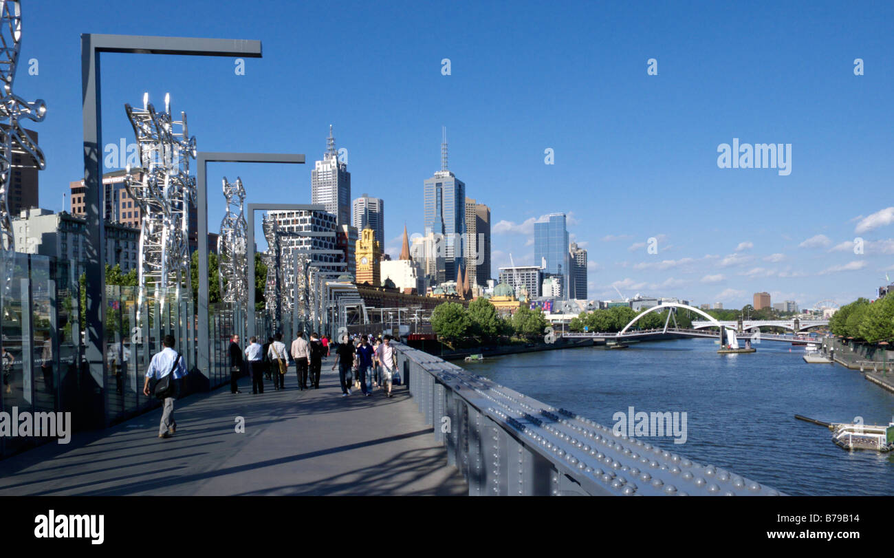 Sandridge Bridge at Yarra River, Southbank, Melbourne, Australia Stock Photo Alamy