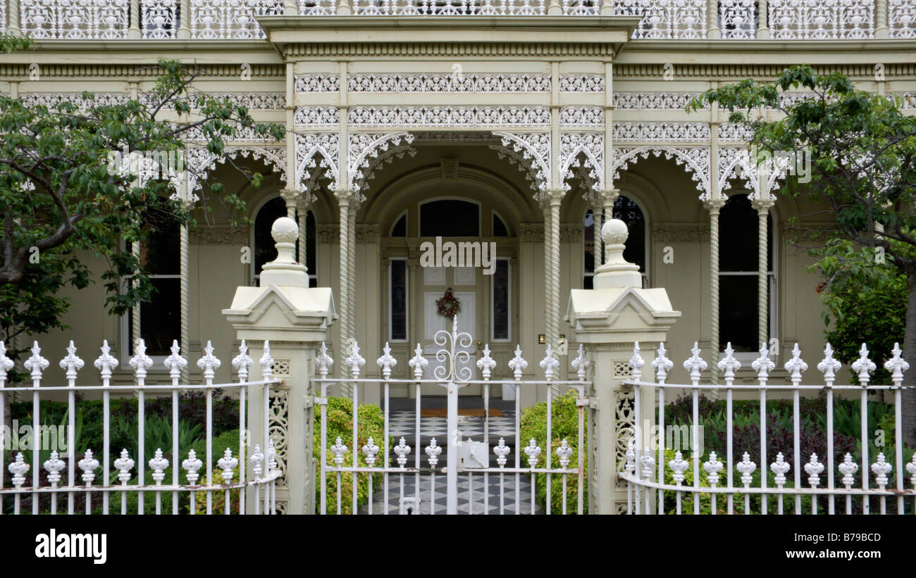 Victorian house on Powlett Street, East Melbourne, Melbourne, Australia