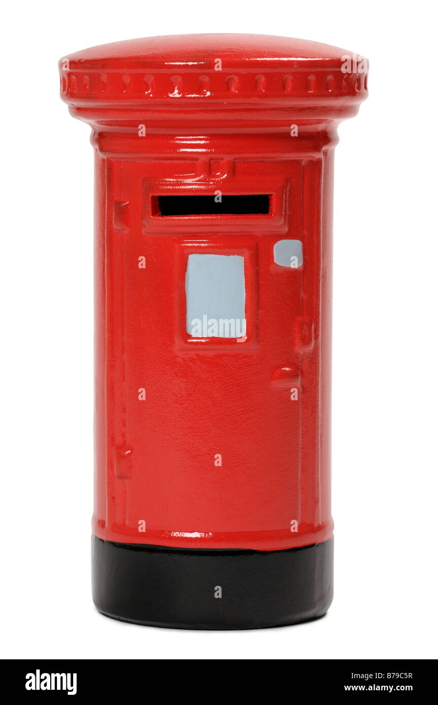 Red Post Box Stock Photo