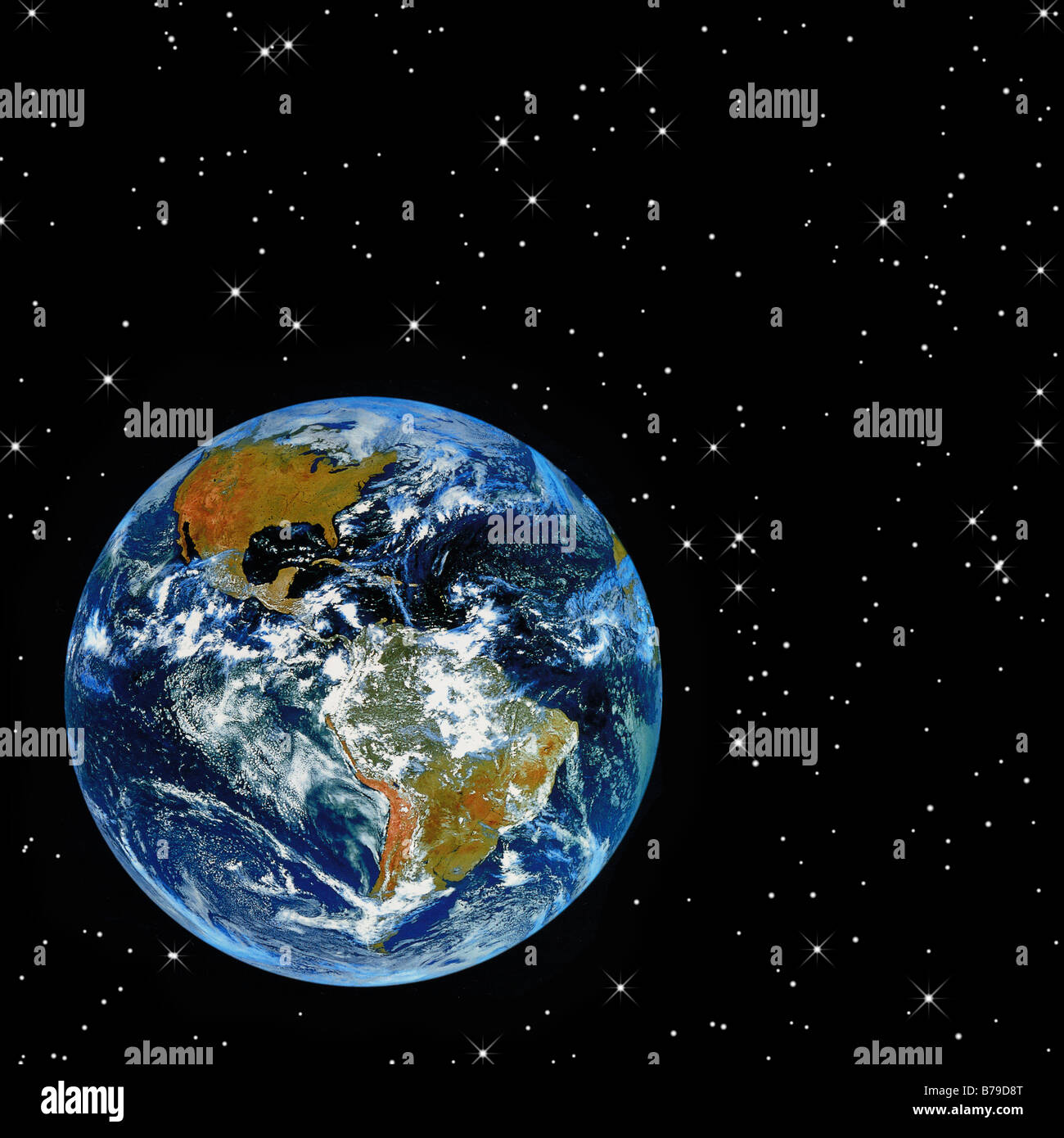 NASA Hubble Telescope wide view of the earth surrounded by stars Stock  Photo - Alamy