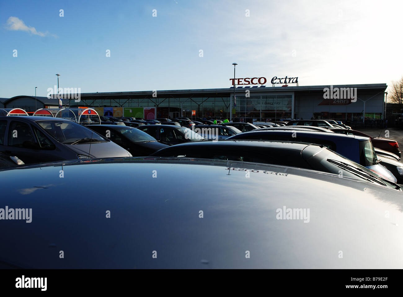 Tesco Extra Hucknall Superstore Stock Photo Alamy