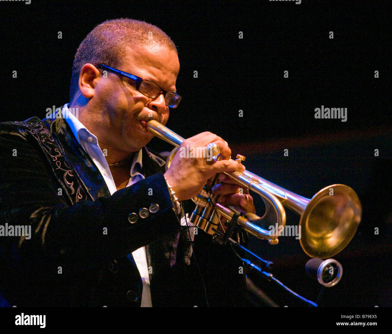TERENCE BLANCHARD plays trumpet at the 51st MONTEREY JAZZ FESTIVAL MONTEREY CALIFORNIA Stock Photo