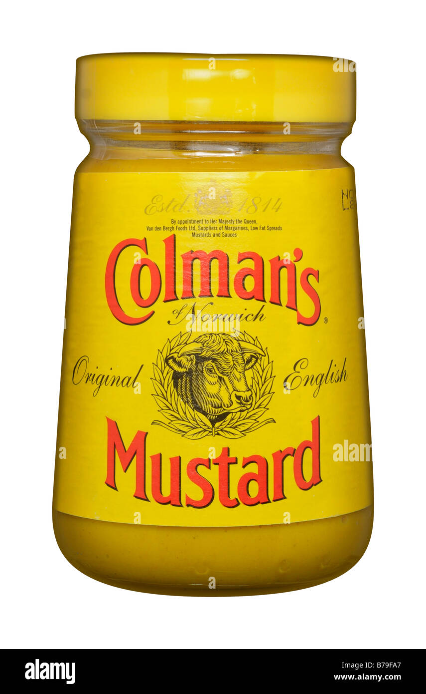 Colmans English Mustard Norwich Stock Photo Alamy