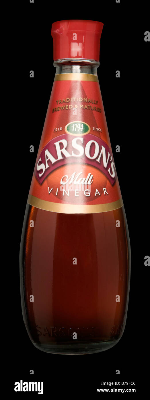Sarsons Malt Vinegar Bottle Stock Photo Alamy