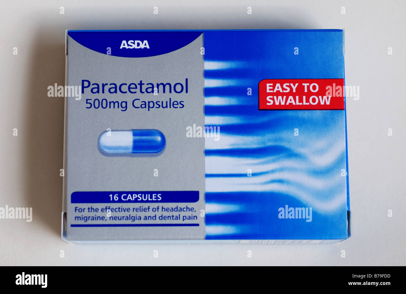 Asda Paracetamol capsules, UK Stock Photo Alamy