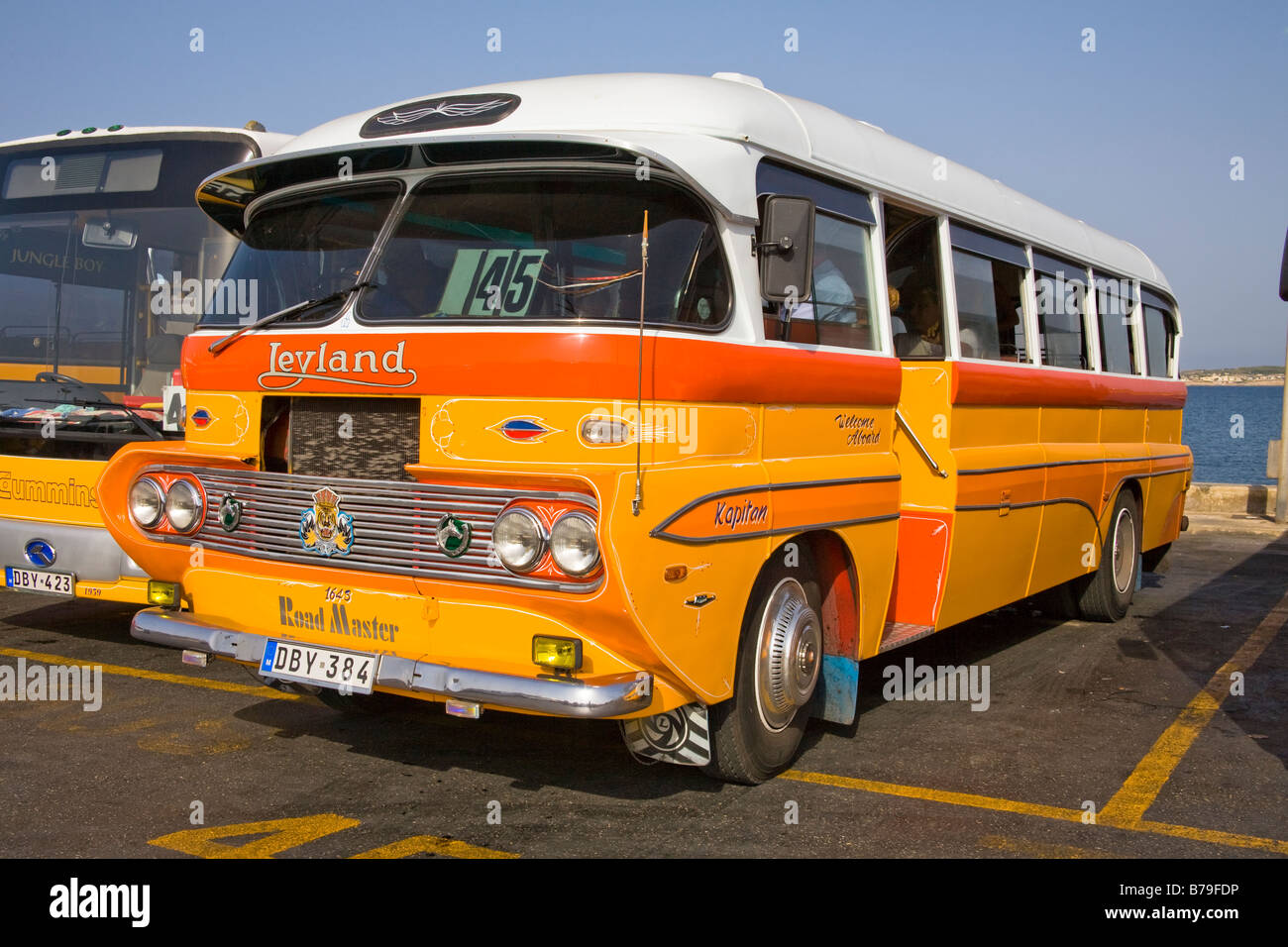 Public transport bus, Cirkewwa, Malta Stock Photo - Alamy