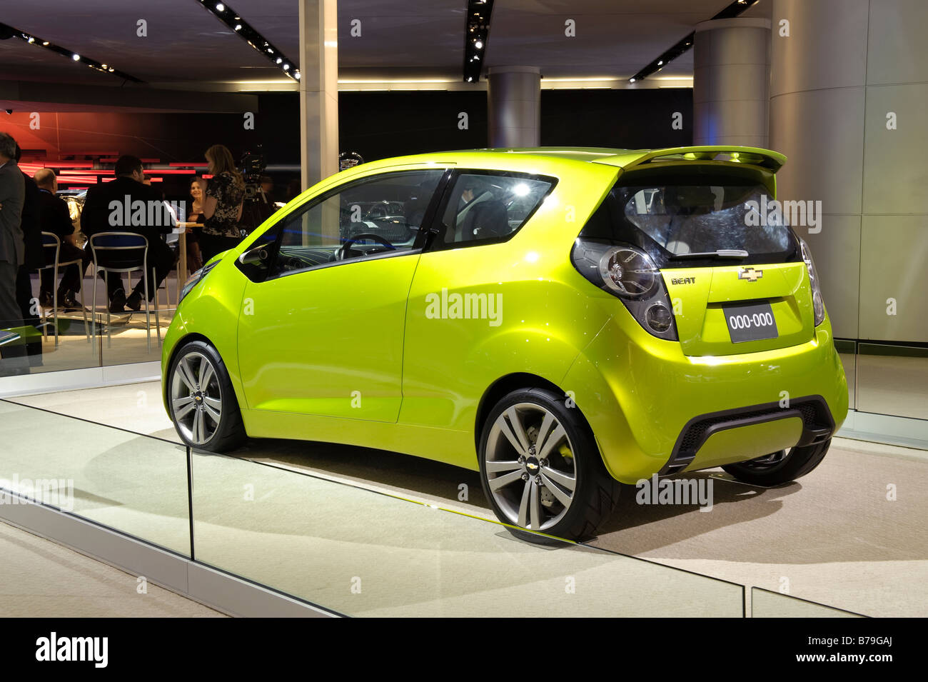 Chevrolet Beat concept car, which is a preview of the Spark production car, at the 2009 North American International Auto Show Stock Photo