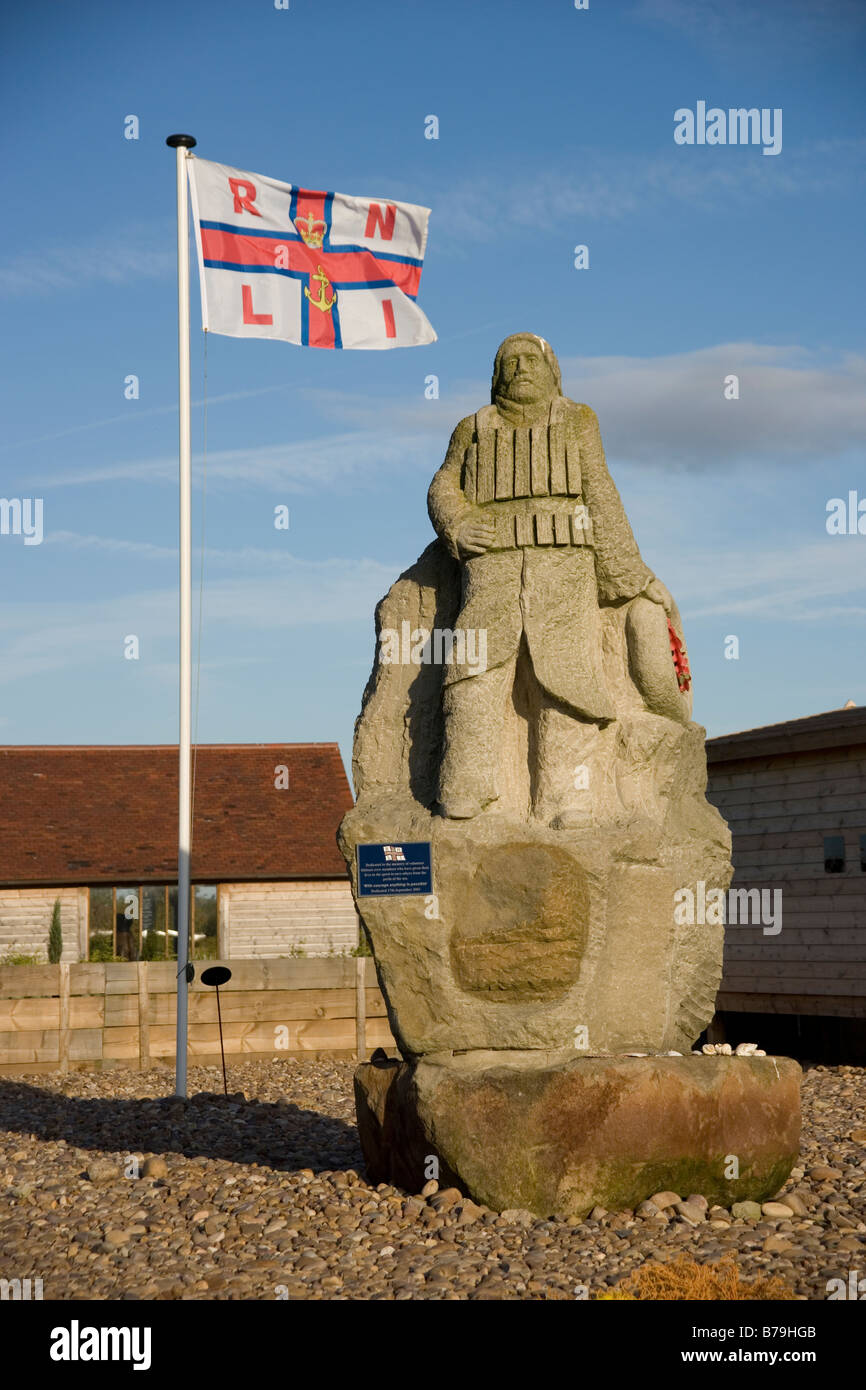 Royal National Lifeboat Institution Memorial at the National Memorial Arboreteum at Alrewas in Staffordshire, England Stock Photo