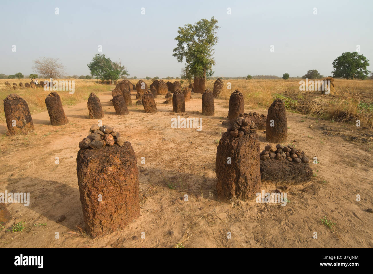 Wassu Stone Circles The Gambia Stock Photo