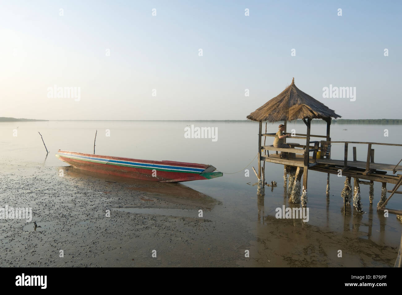 Gambia River Tendaba Camp The Gambia Stock Photo