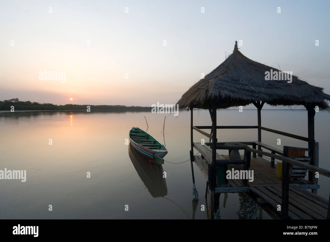 Gambia River Tendaba Camp The Gambia Stock Photo