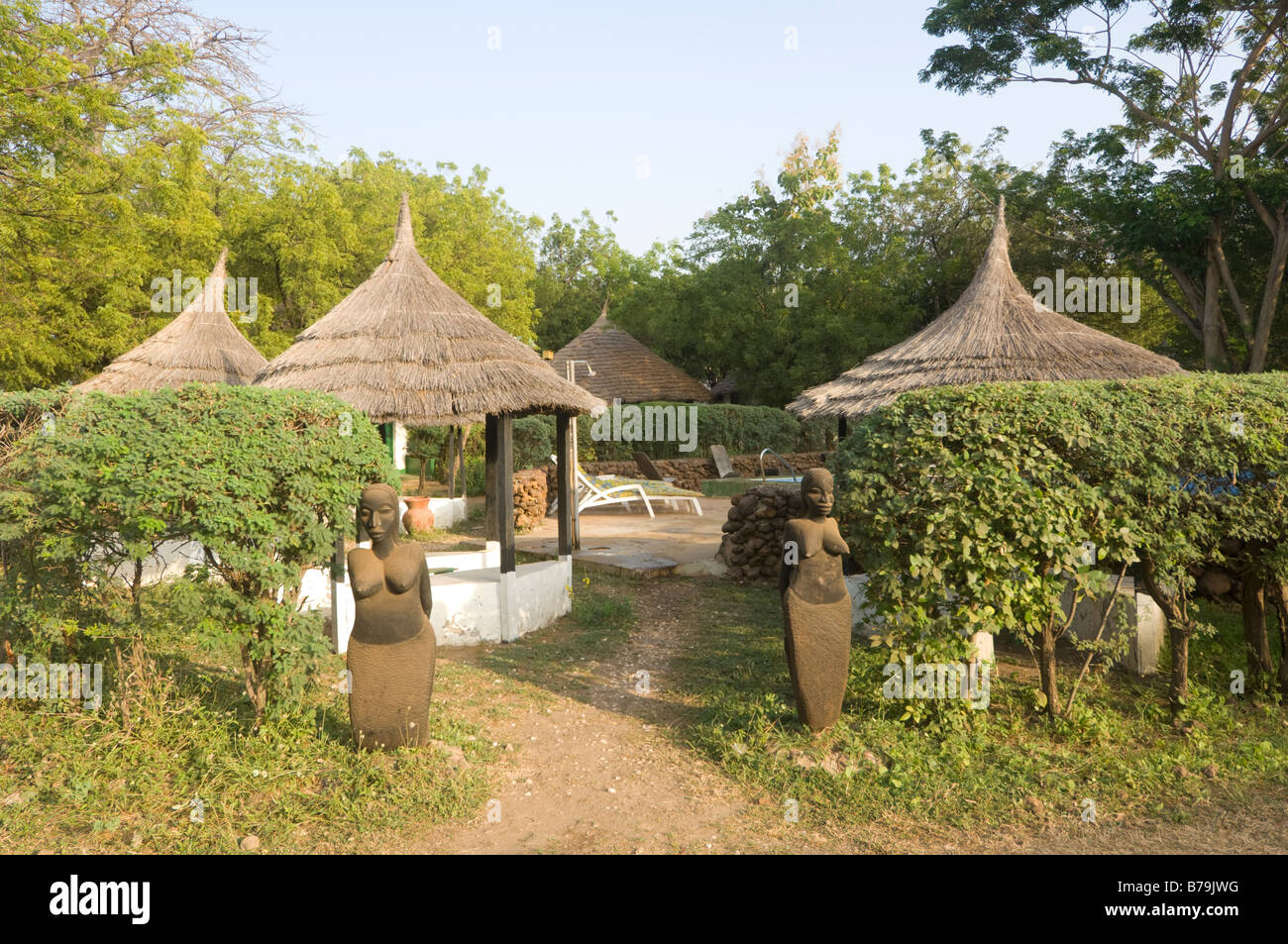 Tendaba Camp The Gambia Stock Photo