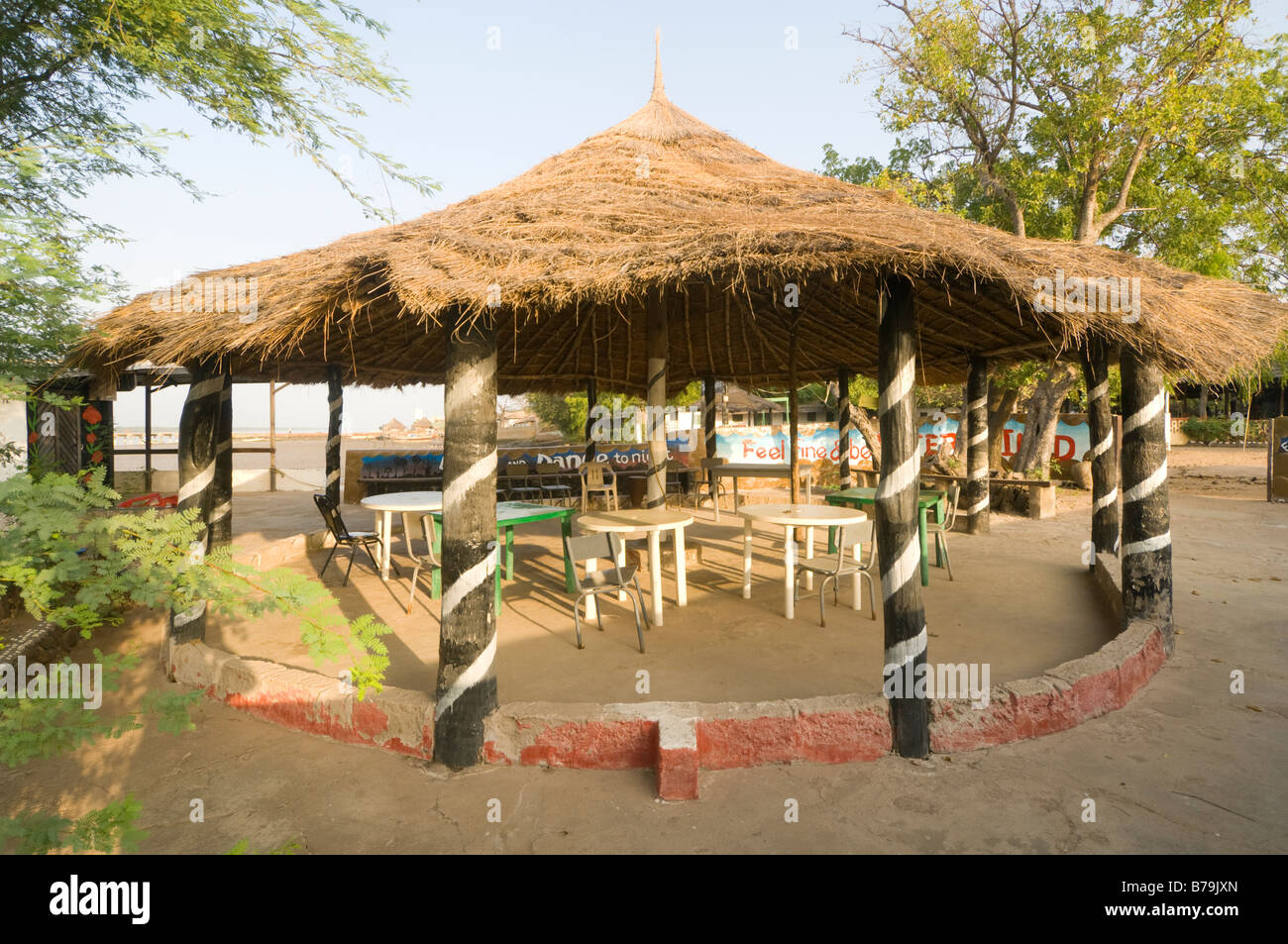 Bar Tendaba Camp The Gambia Stock Photo