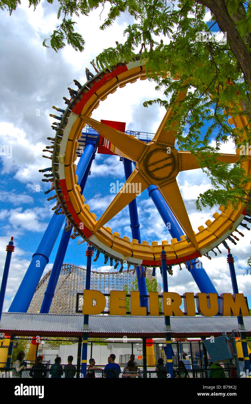 The Delirium ride at Kings Island, Mason, Ohio. Stock Photo